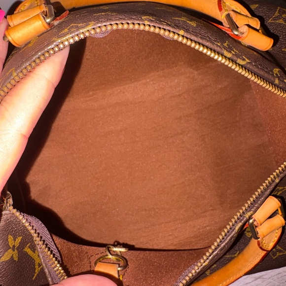 Vintage Monogram “Speedy 30” Leather/Canvas satchel - Picture 6 of 7